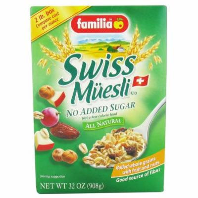Familia - Swiss Muesli All Natural No Added Sugar - 32 oz(pack of 12)