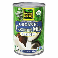 Native Forest - Coconut Milk Light Organic Unsweetened - 13.5 oz(pack of 3)