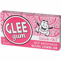 Glee Gum Xylitol Sweetened Natural Gum Wild Watermelon -- 16 Pieces pack of 4
