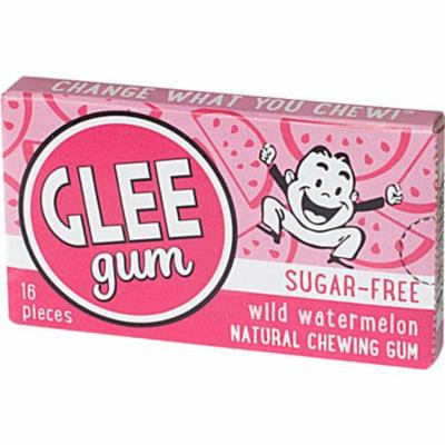Glee Gum Xylitol Sweetened Natural Gum Wild Watermelon -- 16 Pieces pack of 4