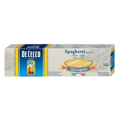 De Cecco Organic Spaghetti, 12 Ounce Boxes