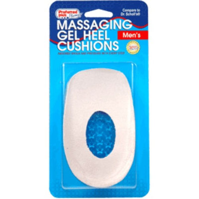 Massaging Gel Heel Cushions, Men's - One Size 1 pair
