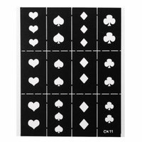 1 Sheet Nail Art Stencil Vinyls Stamp Stickers Decals Image DIY Manicure,CK11 color