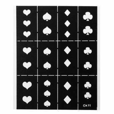 1 Sheet Nail Art Stencil Vinyls Stamp Stickers Decals Image DIY Manicure,CK11 color