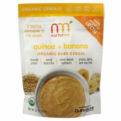 Nurturme Organic Baby Cereal Quinoa Banana -- 3.7 oz pack of 12