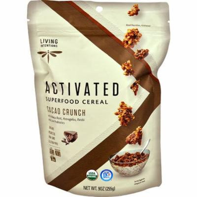 Living Intentions Activated Organic Superfood Cereal Cacao Crunch -- 9 oz pack of 6