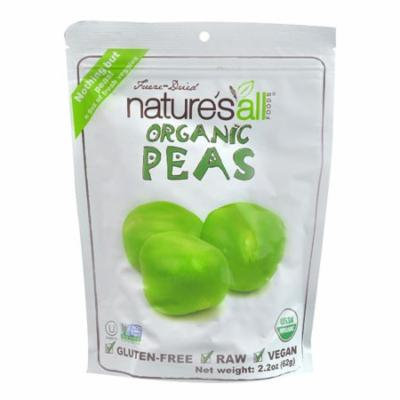 Nature's All Foods Organic Freeze-Dried Peas -- 2.2 oz pack of 1