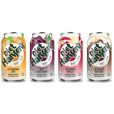 Diet Hansen's Soda Variety Pack, 12 Ounce (Pack of 24)