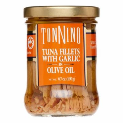 Tonnino Tuna Fillets, with Garlic & Olive Oil, 6.7 Oz