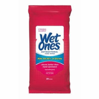 5 Pack WET ONES Antibacterial Hand Wipes Fresh Scent 20 Count Each