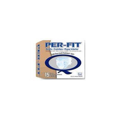 Prevail Per-Fit Adult Extra Large Size Briefs, Waist 56-64 Inches -15/Pack, 4 Ea