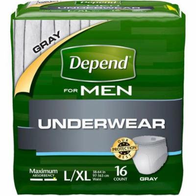 Depend Super Absorbency Underwear for Men ''Large, 38 - 64 , 34 Count'' 10 Pack