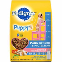 PEDIGREE Puppy Growth and Protection Chicken and Vegetable Flavor Dry Dog Food 7 Pounds