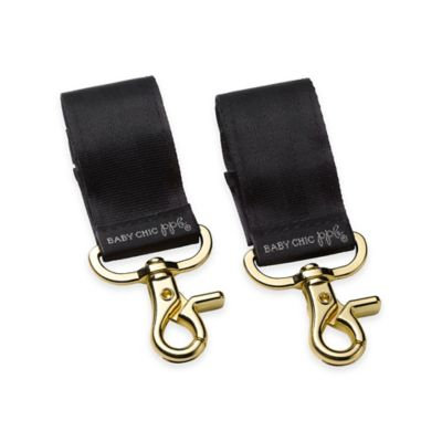 Petunia Pickle Bottom Valet Stroller Clips in Gold (Set of 2)