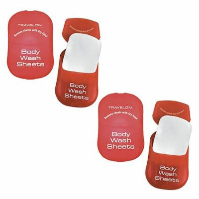 Travelon Body Wash Sheets Red (2-Pack) Body Wash Sheets