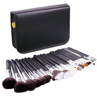 Docolor Professional 29 Pieces Makeup Brushes Set Goat Hair Foundation Eyeshadow Blending Lip Face Powder Brush Kit With PU Leather Bag