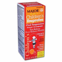 Children's Ibuprofen Pain Reliever and Fever Reducer 4 oz - (Pack of 2 - total 8 oz) Grape Flavored Oral Suspension for ages 2-11