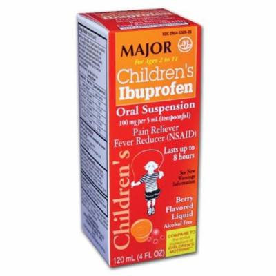 Children's Ibuprofen Pain Reliever and Fever Reducer 4 oz - (Pack of 2 - total 8 oz) Grape Flavored Oral Suspension for ages 2-11