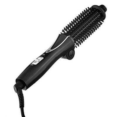 Professional Hair Curling Brush Travel Hair Curling Irons, Folding Portable, MCH Heating Technology Anionic Hair Care, 2 Plugs for USA Europe Heated Ceramic Iron Straightener, Dual Voltage