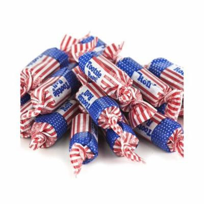 Patriotic Tootsie Rolls 1 pound Flag Tootsie Rolls bulk candy