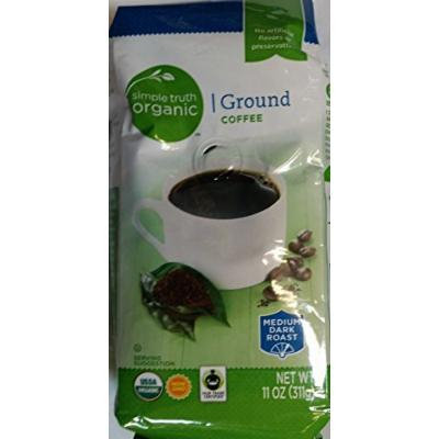 Simple Truth Organic Ground Coffee Medium Dark Roast 11 oz (Pack of 3)