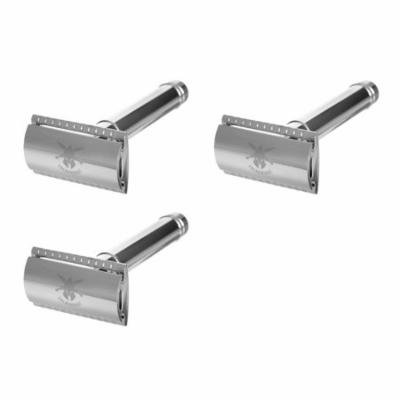 Dreadnought, The Ultimate Double Edge Razor for Real Men, Spartan Razor, Safety Razor (3 Pack)