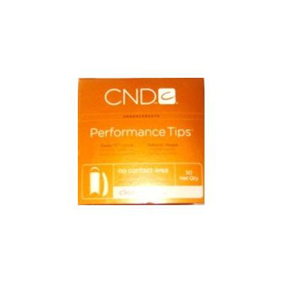 CND Performance Nail Tips 50-Count Clear Size 8