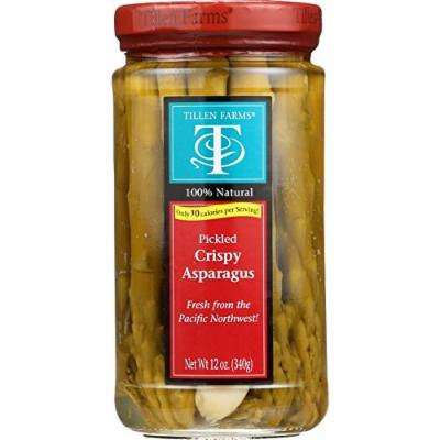 Tillen Farms Asparagus - Pickled - Crispy - 12 oz - case of 6 - Gluten Free - Dairy Free - Yeast Free - Wheat Free-