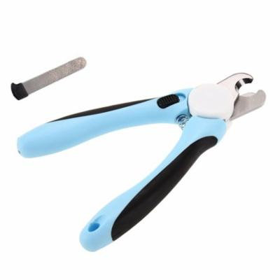 Professional Dog Nail Clippers Grooming Trimmer with Nail File for Large, Medium Dogs (Blue)
