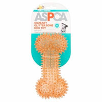 ASPCA Orange Squeaky Glitter Bone Dog Toy
