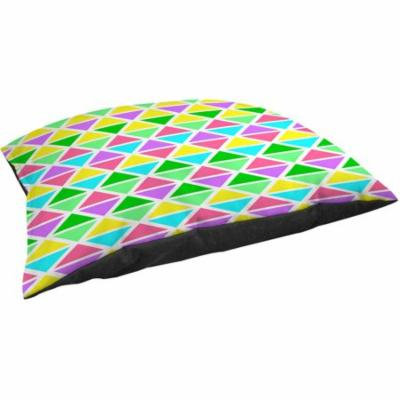 Thumbprintz Neon Party Geo Pattern Fleece Pet Bed