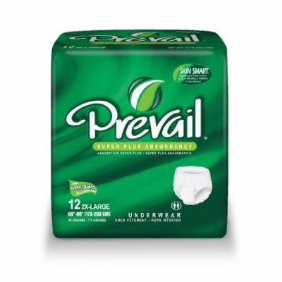 Prevail Adult Absorbent Underwear Pull On 2X-Large Disposable Heavy Absorbency 48/Case, 3 Cases