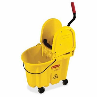 Rubbermaid Commercial Products WaveBrake Down Press Combo 35 Qt. Mop Bucket with Wringer