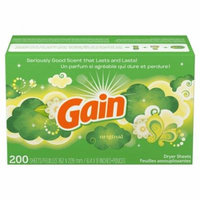 Gain Original Dryer Sheets 200 ct Box