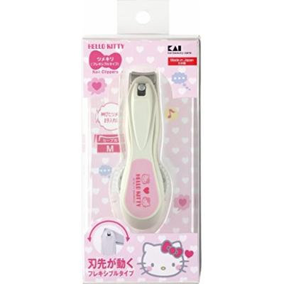 Japan Health and Personal Care - Kai Hello Kitty flexible nail clipper M KK2510 *AF27*