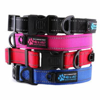 Max and Neo NEO Reflective Dog Collar - We Donate a Collar to a Dog Rescue for Every Collar Sold (X-SMALL, BLACK)