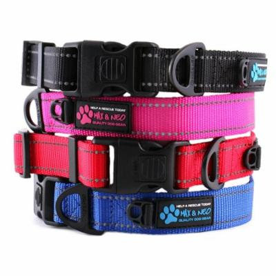 Max and Neo NEO Reflective Dog Collar - We Donate a Collar to a Dog Rescue for Every Collar Sold (X-SMALL, BLACK)
