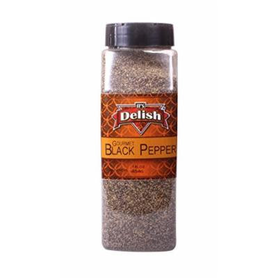 Black Pepper by Its Delish (Gourmet ground, 16 Oz. Large Jar)