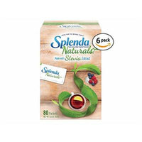 Splenda No Calorie Sweetener Naturals Packets, Made with Stevia Extract 5.6oz (Pack of 6)