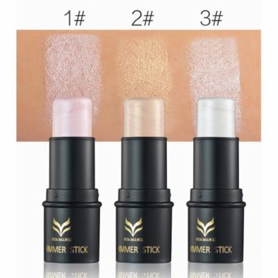 HUAMIANLI Contour Makeup 3D Highlighter Foundation Stick Pen Naked Shimmer For Face Creamy(2#)