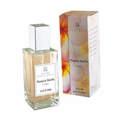 4 Bottles Island Bath & Body Plumeria Vanilla Cologne 3 Oz. Each