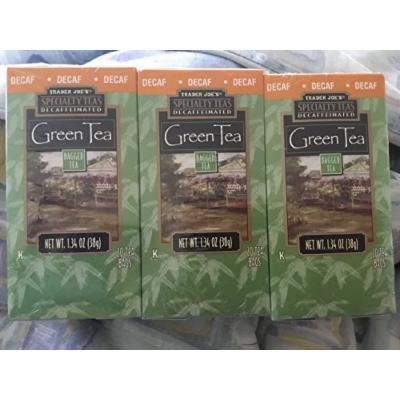 Trader Joe's Decaf Green Tea 20 Tea Bags (Pack of 3)