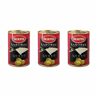 Serpis Manzanilla Green Spanish Olives Stuffed with Manchego Cheese (4.59 oz. (Pack of 3))