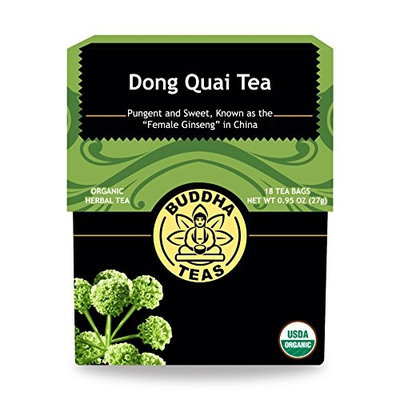 Buddha Teas Dong Quai Root 100 Percent Organic Herbal Tea 18 Bags Per Packet