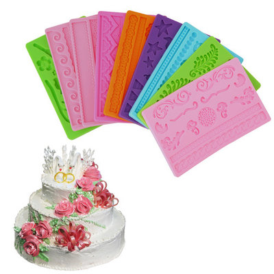 Silicone Fondant Cake Embossing Gum Paste Decorating Baking Mold Mould XC