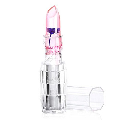 Hunputa Lipstick,Lip Moisturizer,Vivid Colors,Smooth Lips, Magic Jelly Flower Color Changing Lipstick Makeup Moisturizer Lipstick Lip Gloss