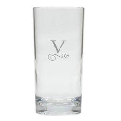 Carved Solutions Set Of 4 High Ball Glasses Unbreakable-Pi-Flourish-W