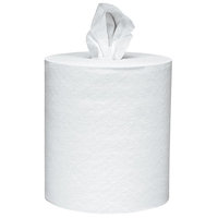 Scott Roll Control Center Pull Paper Towels (01032) with Fast-Drying Absorbency Pockets, Perforated Full-Sized Hand Paper Towels, White (6 Rolls per Case, 4,200 Sheets Total)
