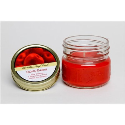 Old Williamsburgh Candle Mason Jar Candle with Lid- Apple Cinnamon