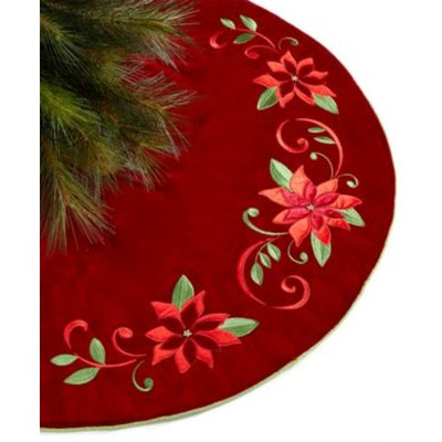 Red Poinsettia Tree Skirt, Created for Macy's